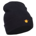 thumbnail image 4 of Mini Monkey Embroidered Long Beanie - Navy OSFM, 4 of 5