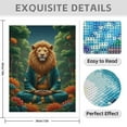 thumbnail image 3 of Diamond Art Kits for Adults - 5d Lion Meditating Forest Serenity Diamond Painting for Adults, Diamond Art for Adults Beginners, Diamond Painting Kits for Adults for Home Wall Decor, 3 of 7
