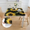 thumbnail image 2 of Acheng Sunflower Square Tablecloth Outdoor Fitted 100% Polyester Fiber 52*52, 2 of 8