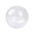 thumbnail image 5 of Hvmvliv 5Pcs Clear Refillable Ornament Balls – 5Cm Diy Acrylic Craft Kit For Photos/Confetti, Christmas Tree Decor Projects‌ White, 5 of 6