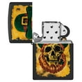 thumbnail image 5 of Zippo Lighter - Customized Engraved Message Leprechan Skull Design 46244, 5 of 7