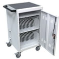 32Device Mobile Storage Carts With Lock & Key, Universal Wheel Laptop