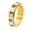 Gold Blue Stone, variant on Women's Men's Stainless Steel Rectangular Cubic Zircon Fidget Turnable Band Worry Wedding Engagement Rings Silver Red Stone Size 10