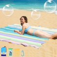 thumbnail image 3 of Manta de playa BYDOLL, 198 x 206 cm, impermeable y resistente a la arena, tamaño grande, 3 of 7
