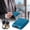 SB.Sky Blue, variant on Aluminum RFID Blocking Card Case – Slim Metal Wallet with 8-Card Capacity , Anti-Theft & Anti-Magnetic Protection (3.0 x 1.0 Inch) – Secure Storage for Credit Cards & Cash Black