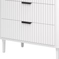 thumbnail image 3 of DEXTRUS 3-Drawer Fluted Dresser with Anti-Tip Device, Wood Chest of Drawers, White, 3 of 8