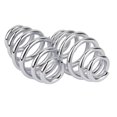 thumbnail image 3 of 3 Inch Chrome Solo Seat Springs for Chopper Bobber Motorcycle, 3 of 6