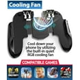 thumbnail image 2 of Controlador De Juego Para Celular GAMR+ Con Ventilador Y 4 Gatillos L1R1 L2R2, 2 of 5
