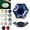 Dark Blue, variant on Ceramic Mahjong Dice Dish for American Game Tables, Ceramic Tile & Chip Tray for Game Night, Trinket Tray with Tile Holder for Coins, Markers, Jewelry, Accessories & Decor
