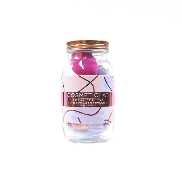 Set de esponjas para maquillaje Cosmetic Lab Total Beatuy 12 Piezas