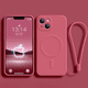 thumbnail image 3 of Liquid Silicone Case For iPhone 15 11 13 12 14 Pro Max Mini XR Xs Plus SE Phone Magnetic Wireless Charging For Magsafe Cover, 3 of 5
