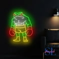thumbnail image 2 of Shinelab Muscled Boxing Frog Neon Sign, Boxing Frog Led Sign, Strong Muscular Frog Wall Art, Boxing Gym Decor 800, 2 of 5