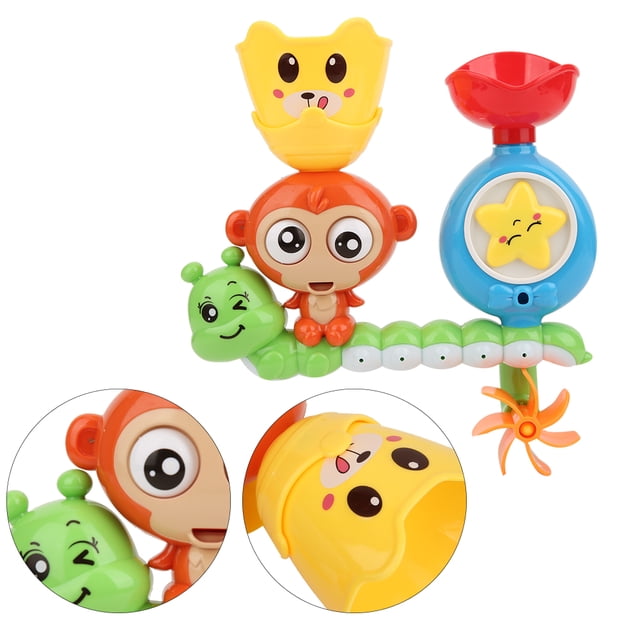 Juguetes de Baño Bañera, Juguetes para Niños Pequeños, Material de Plásstico Lindos Patrones de Dibujos Animados Mano de Obra exquisita para Niños Niños Pequeños