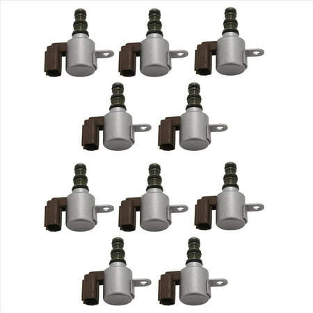 10X Engine Transmission Solenoid Valve 28400-PWR-003 Auto Parts for Jazz Fit 10 x Transmission solenoid valve Brown & Silver
