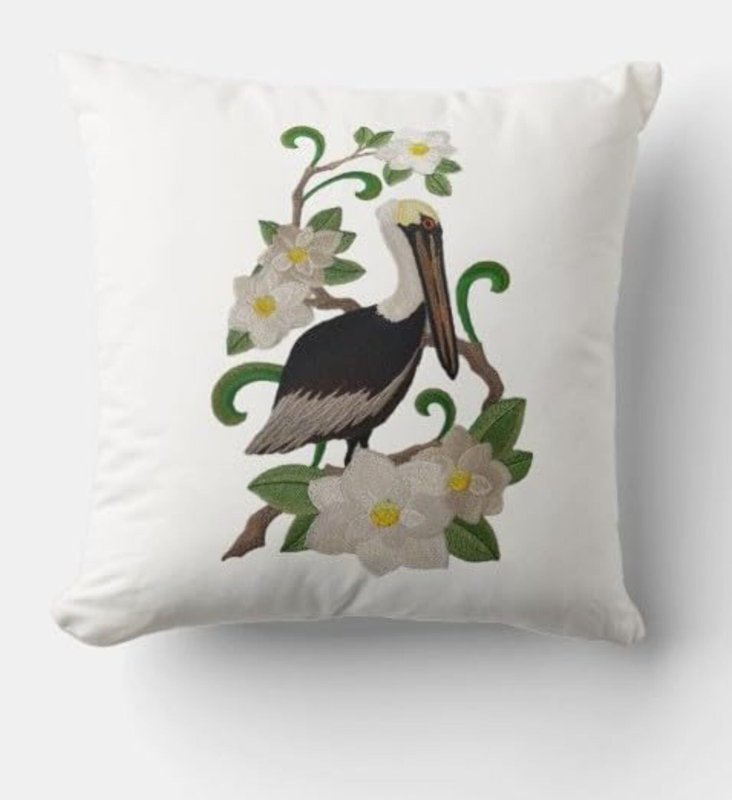 Custom Bird Louisiana Eastern Brown Pelican and Magnolia Medley - Beyond Vision (7" x 10.67")