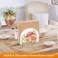 thumbnail image 5 of Red Mushrooms Acrylic Napkin Holder Clear Paper Tissue Dispenser Kitchen Dining Room Bathroom Party Hotel, 5 of 8