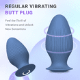thumbnail image 2 of Feather Vibrating Butt Plug, Anal Toys for Men and Women, 100% Silicone Vibrator with 10 Frequency Modes for Solo & Couples Fun, Smooth Butt Plugs for Easy Insertion, IPX7 Waterproof Adult Toys, 2 of 6