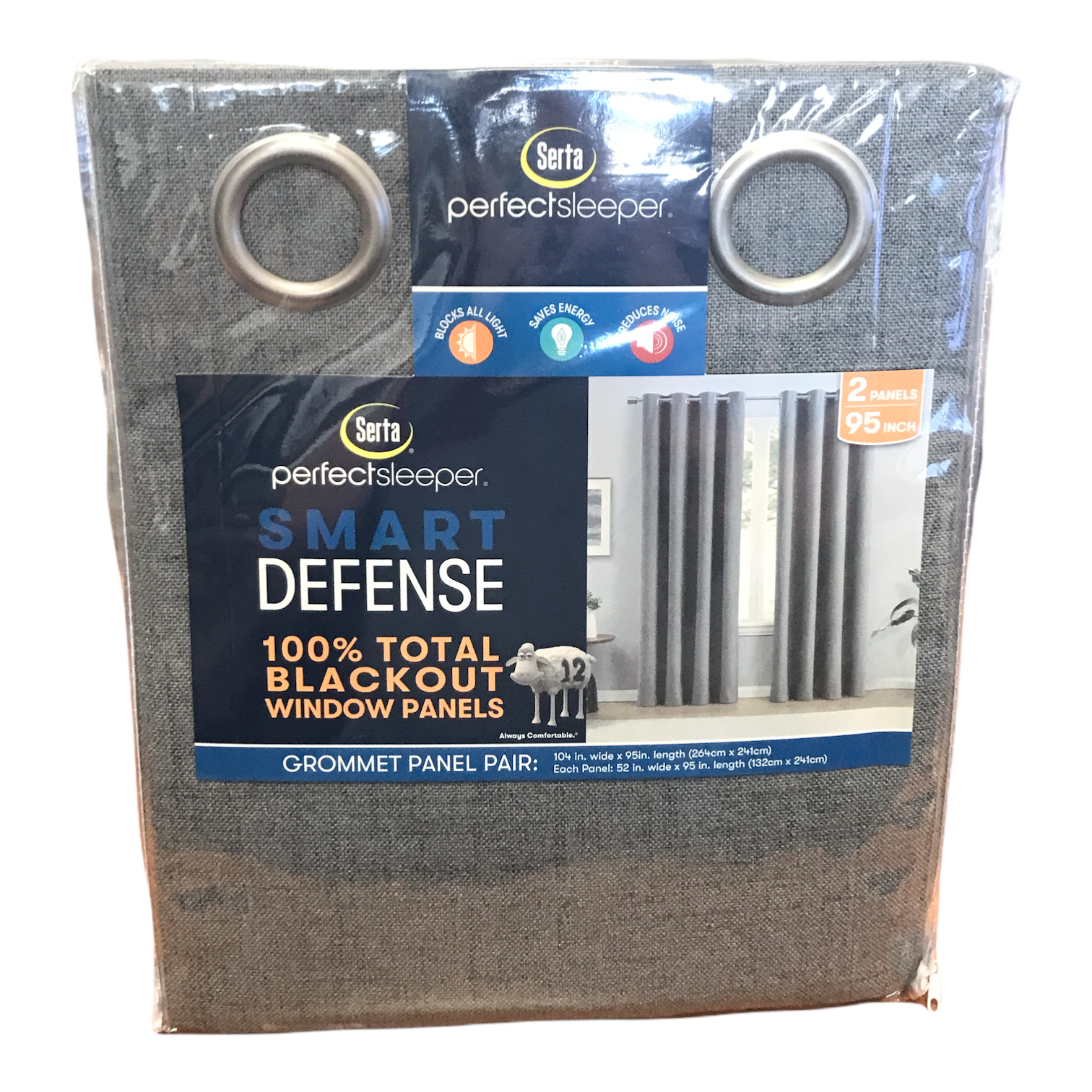 Serta Perfect Sleeper Smart Defense 100 Total Blackout Window Panels