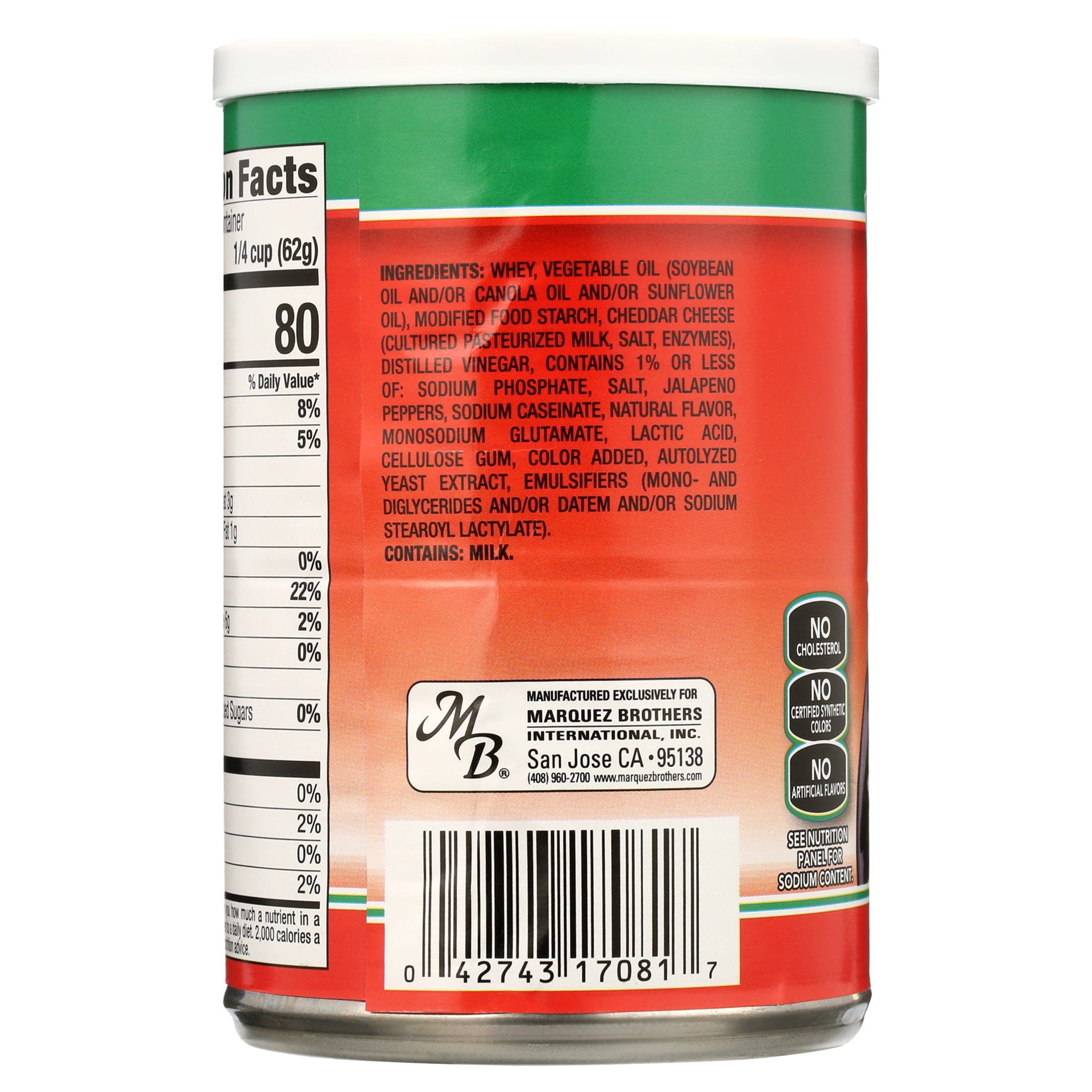 El Mexicano Nacho Cheese Sauce, 15 oz Can Shelf-Stable