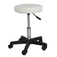 thumbnail image 5 of ZENY Set of 2 Adjustable Swivel Blackless Salon Bar Stools Metal Frame 250lb Capacity, White, 5 of 7