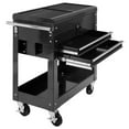 thumbnail image 4 of Topcobe Rolling Mechanics Tool Cart Slide Top Utility Storage Cabinet Organizer 2 Drawers, Multipurpose Organizer with Divided Slide-Out Storage Bins, 4 of 9