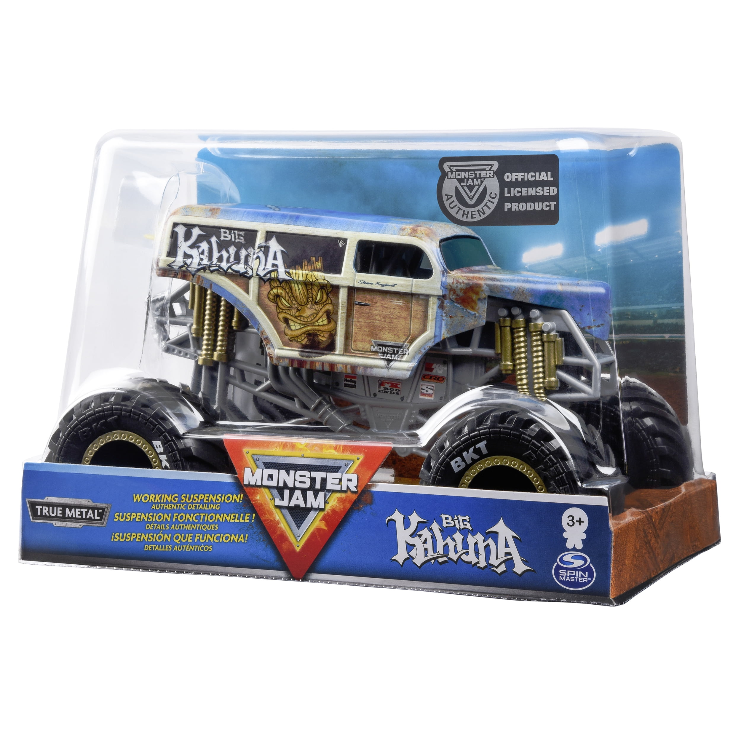 Monster Jam, Official Big Kahuna Monster Truck, Die-Cast Vehicle, 1:24 Scale