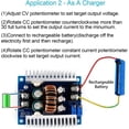 thumbnail image 5 of WHDTS 20A Module d'Alimentation DC-DC 6V-40V à 1.2V-35V Pas vers le Bas Buck Convertisseur Adaptateur Buck Réglable CVCC Constant, 5 of 5
