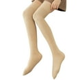 thumbnail image 4 of Baqcunre Long Socks Thigh High Cotton Socks, Women Knit Thigh High Socks Over The Knee High Leg Warmers Winter Long Boot Stockings, Socks for Women, Mens Socks, 4 of 5