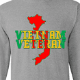 thumbnail image 4 of Inktastic Vietnam Veteran in Green Gold and Red Long Sleeve T-Shirt, 4 of 5