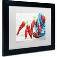 thumbnail image 2 of Trademark Fine Art "Ball Jar Peppers" Canvas Art by Jennifer Redstreake White Matte, Black Frame, 2 of 4