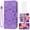 Purple, variant on Asuwish Compatible with Samsung Galaxy A15 5G/4G Wallet Phone Case and Tempered Glass Screen Protector Flip Credit Card Holder Stand Mandala Flower Cell Cover for A 15 G5 15A Women Men Pink
