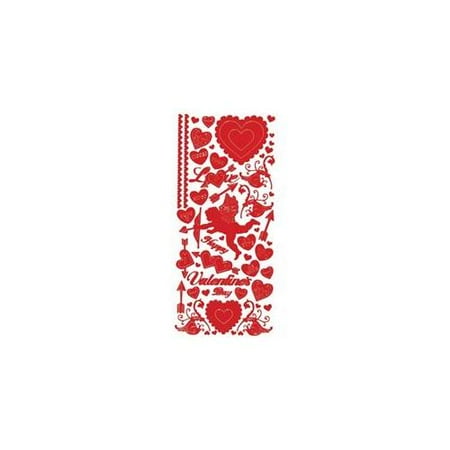 Hot Off The Press DAZ-2006 Dazzles Stickers -Red Valentine