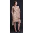 thumbnail image 3 of Bimba Kurti Asymétrique à Imprimé Floral Feuilles Roses et Camélias pour Femmes Robe d'Été Indienne Tunique Grande, 3 of 6