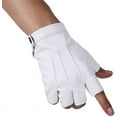 thumbnail image 1 of HSHDLDF JISEN Men PU Leather Punk Half Finger Snap Performance Gloves, 1 of 7