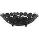 thumbnail image 1 of Cesta de metal para frutas, cesta decorativa para frutas de 11.6 pulgadas, centro redondo grande, cuenco decorativo para encimera, soporte para frutas para decoración del hogar, cocina, encimera, mostrador, negro Ormromra CZJJ-ZH79, 1 of 8