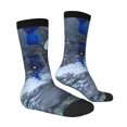 thumbnail image 3 of Lsque Pikmin Printed Men's Crew Socks, Soft Durable Breathable Moisture-Wicking with Odor Control Cotton socks, 3 of 7