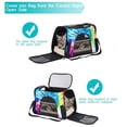 thumbnail image 5 of tie dye Premium Fabric Pet Bag - Durable 900D Oxford Cloth, Sherpa Base, and Nylon Webbing - Size: 17x10x11.8in, Ideal for Travel and Outdoor Adventures!, 5 of 7