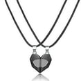thumbnail image 3 of facefd Matching Necklace Love Heart Gift Simple Magnet for Couple Birthday Promise, 3 of 6
