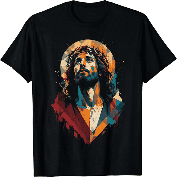 Vintage Jesus Face Graphic T-Shirt — Unisex