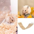 thumbnail image 4 of Pretyzoom Bite-Resistant Beige Wooden Pet Ladder Bridge for Hamsters 1Pc, 4 of 5