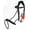 Black, variant on Horse English Bridle Padded Leather Adjustable Flash Bridle Reins Full 803443CKF