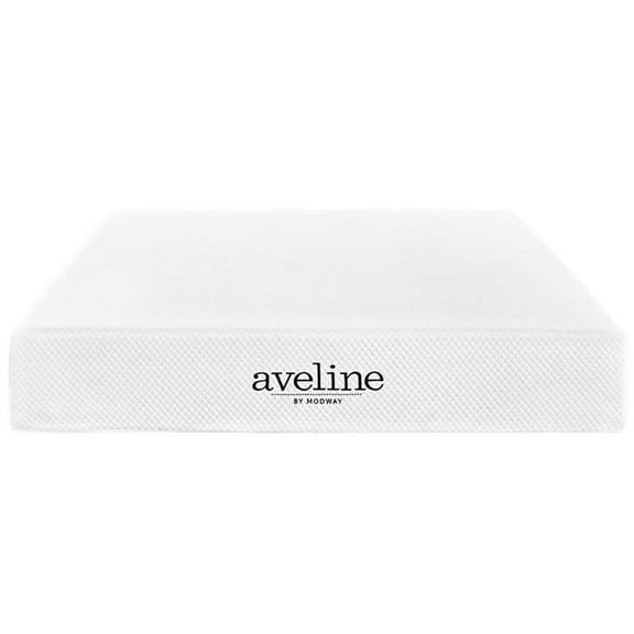 Pemberly Row 10" Modern Memory Foam California King Mattress in White