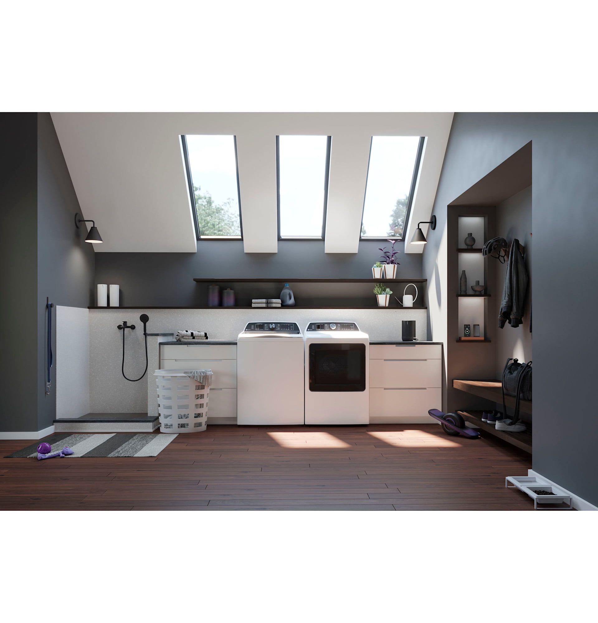 Ge Profile Ptd70eb Ge Profile 27" Wide 7.4 Cu. Ft. Electric Dryer - Diamond Gray