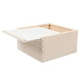 thumbnail image 2 of SHISUYAN 1Pc Wooden Jewelry Case Simple Design Beige for Rings Bracelet Birthdays Anniversaries, 2 of 8