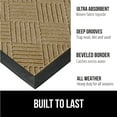 thumbnail image 5 of GORILLA GRIP Outside Doormat, WeatherMax Waterproof Indoor Outdoor Door Mat, 29x17 Beige Diamond, 5 of 9