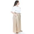 thumbnail image 2 of Pantalon de lino pierna ancha Roman Fashion /Tallas Extras, 9203 (Cafe) cafe 42, 2 of 6