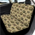 thumbnail image 3 of XYZCANDO Pumpkin Camo Bow 14 Pcs Auto Seat Covers Full Set Steering Wheel Cover Center Console Armrest Pad Seat Belt Pads Headrest Covers for Most Cars SUVs Sedans, 3 of 7