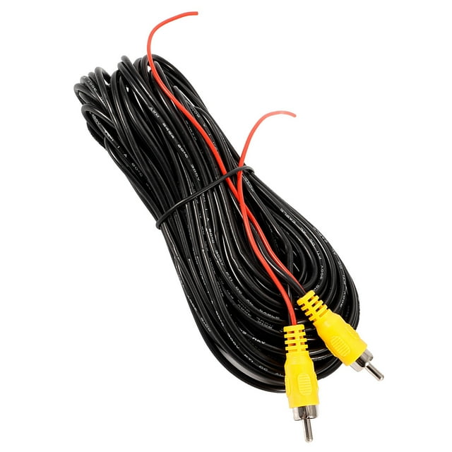 15m/49.2ft A Macho A Masculino AV Audio Cable Cable Alcicillo ABS Cable De Audio De Alambre De Cobre Cable De Audio Para La Cámara Trasera Reproductor De CD DVD TV Box