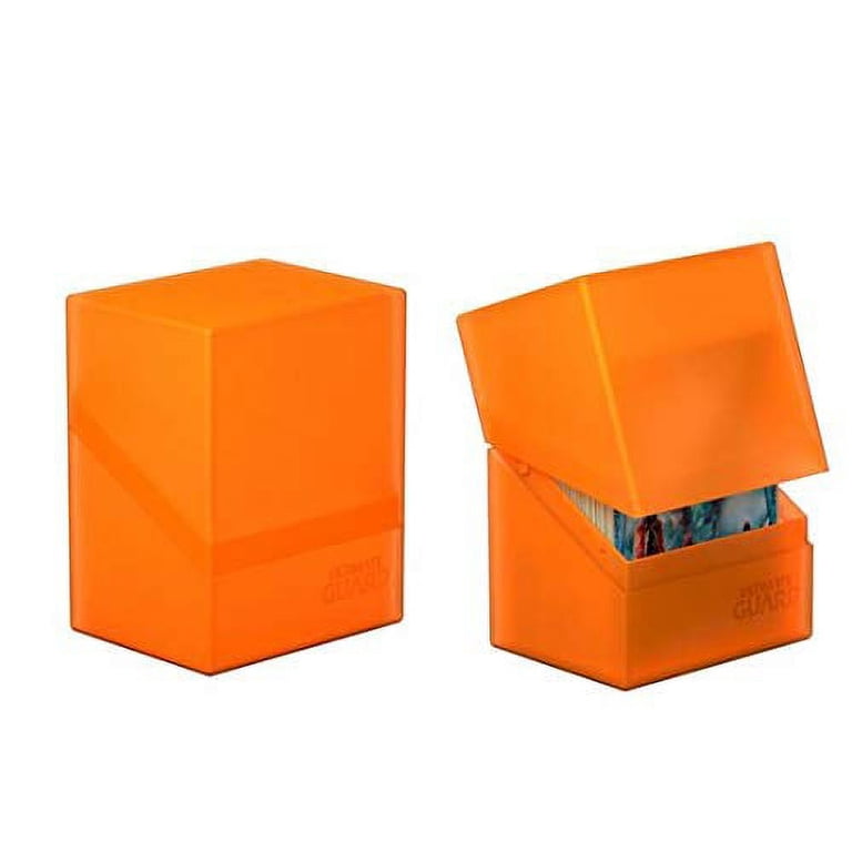 Ultimate Guard Amber Boulder 80+ Deck Box - Holds 80 Double-Sleeved Cards, Heavy-Duty Case