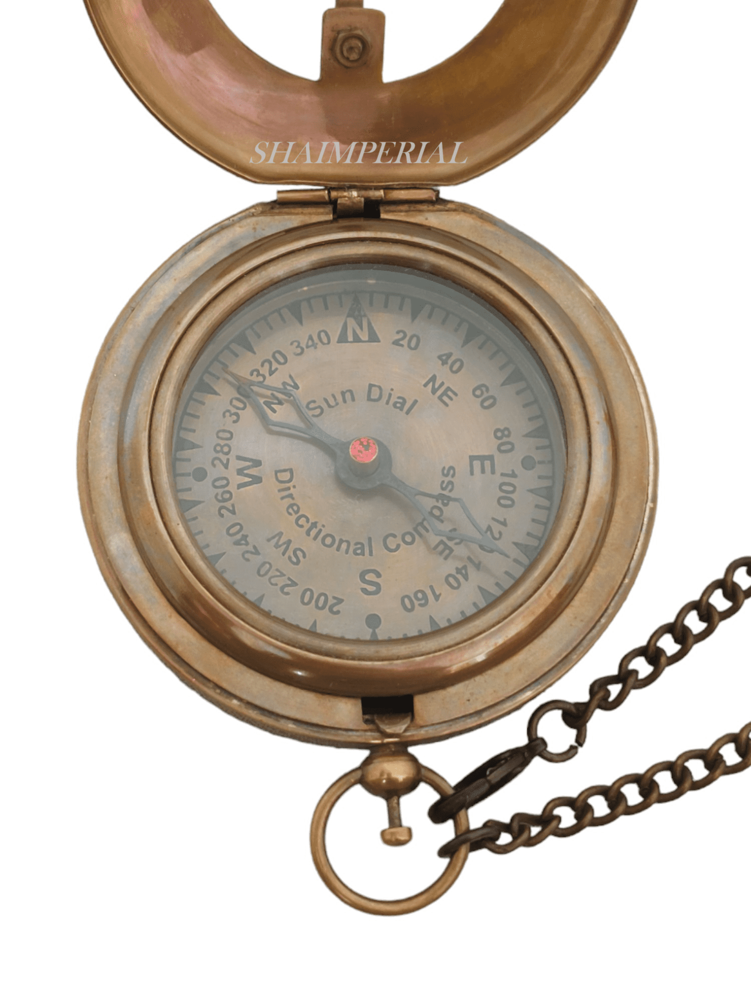 to My Son Compass Personalized Sundial Compass with Leather Case/Gift for SonUnique Gift for Men Beautiful Handmade Sundial Clock Sun Clock Steampunk Clock for Him Antique Decor, Directional Magnetic